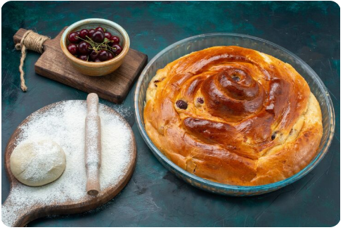 Buchteln mit Zwetschgen